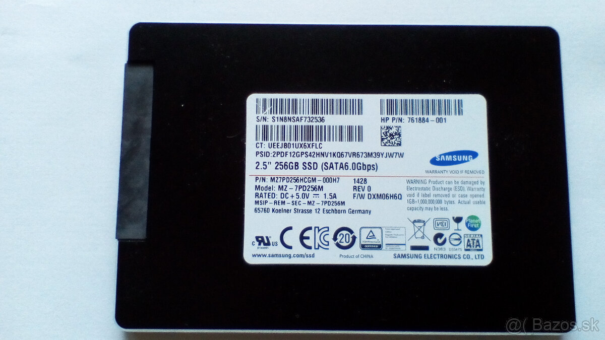 Predám 256GB SAMSUNG SSD
