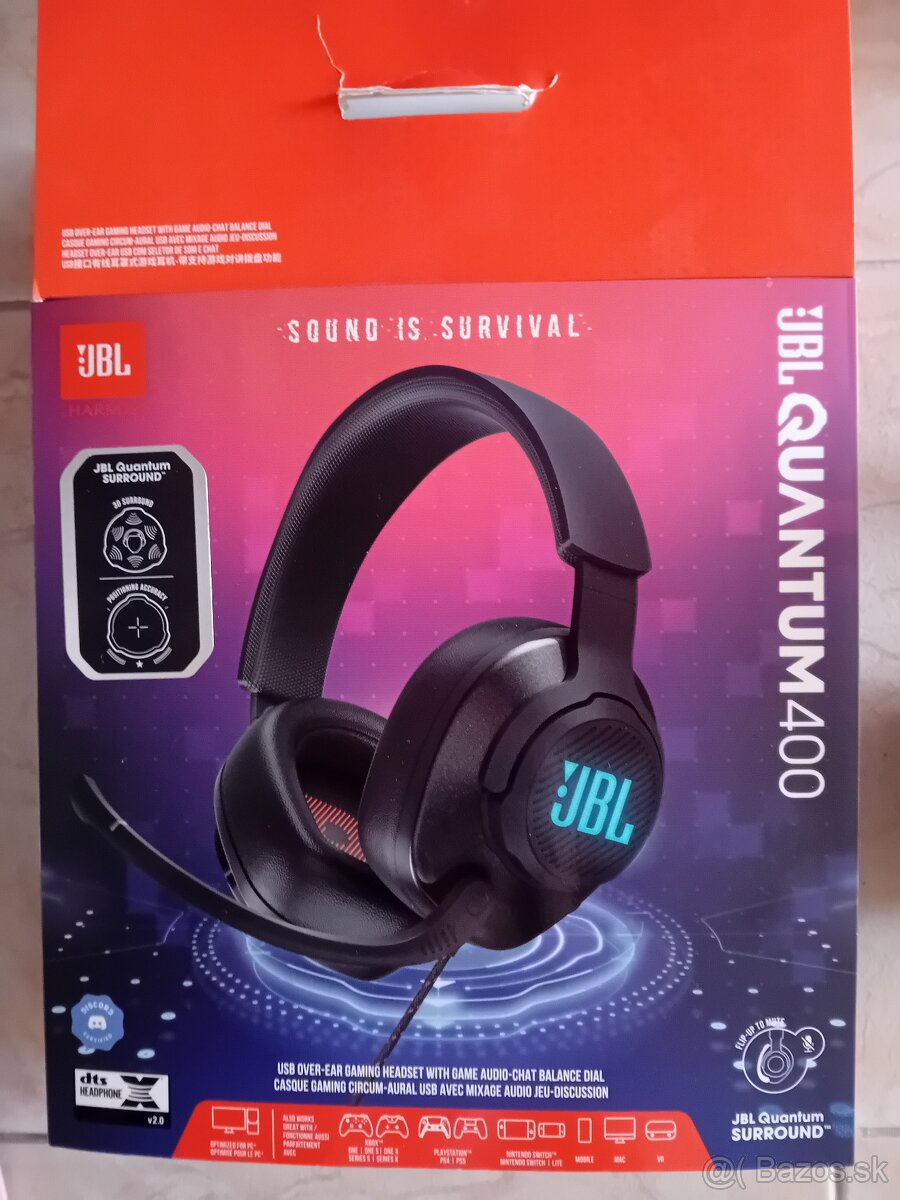 JBL Quantum 400 slúchadlá