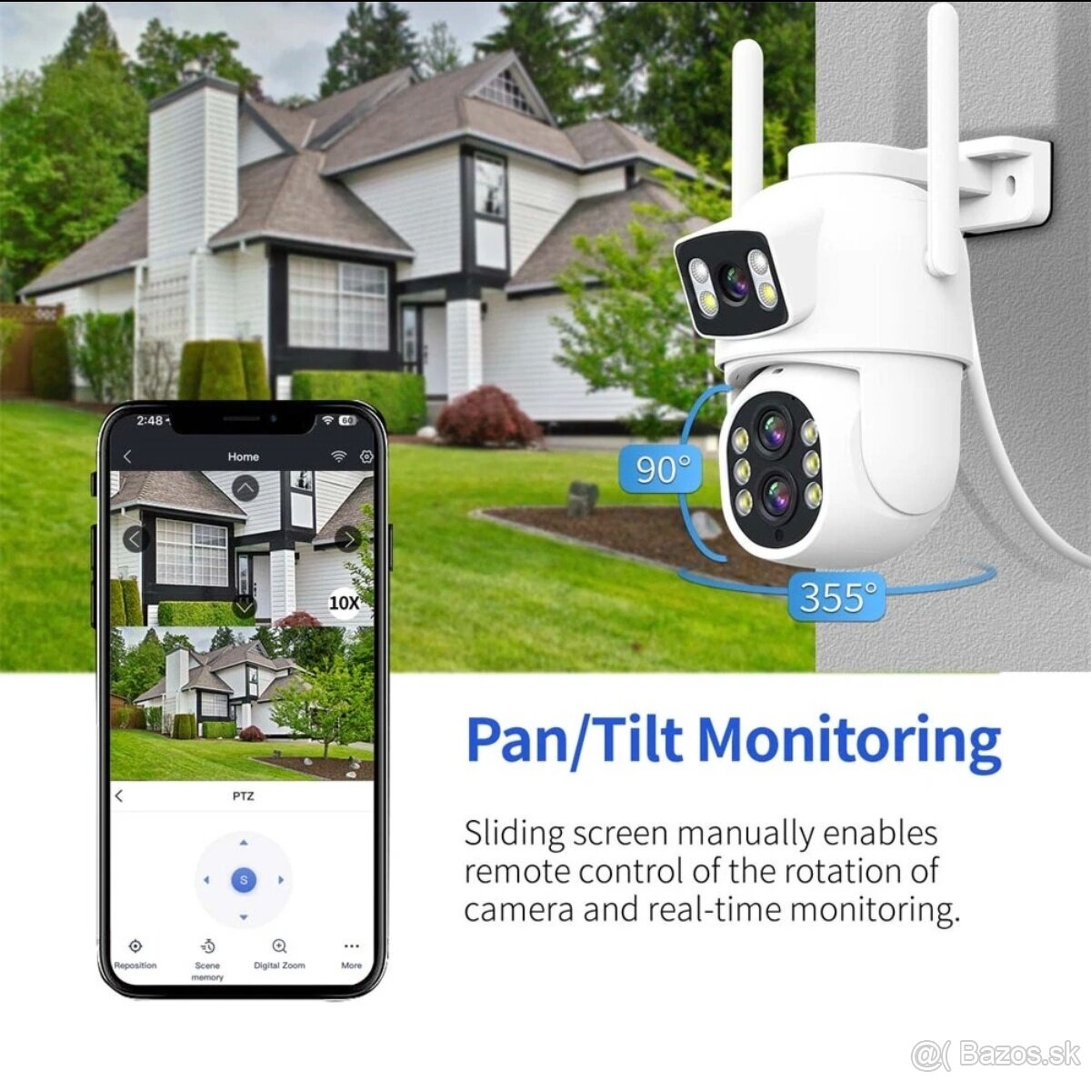 Wifi vonkajšia kamera 10MP, 10x zoom, Nová