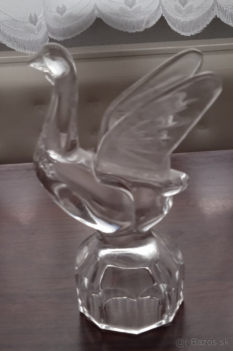 Sklenená soška - labuť