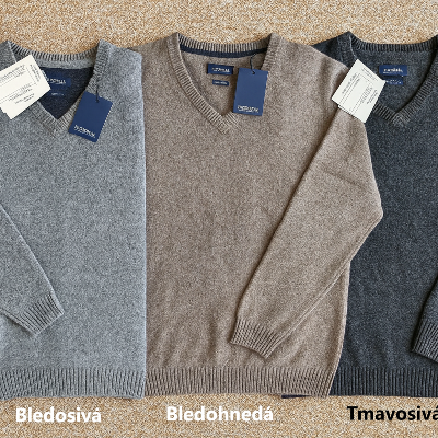 Vlnený sveter McNeal 100% jahňacia vlna Merino - Nový