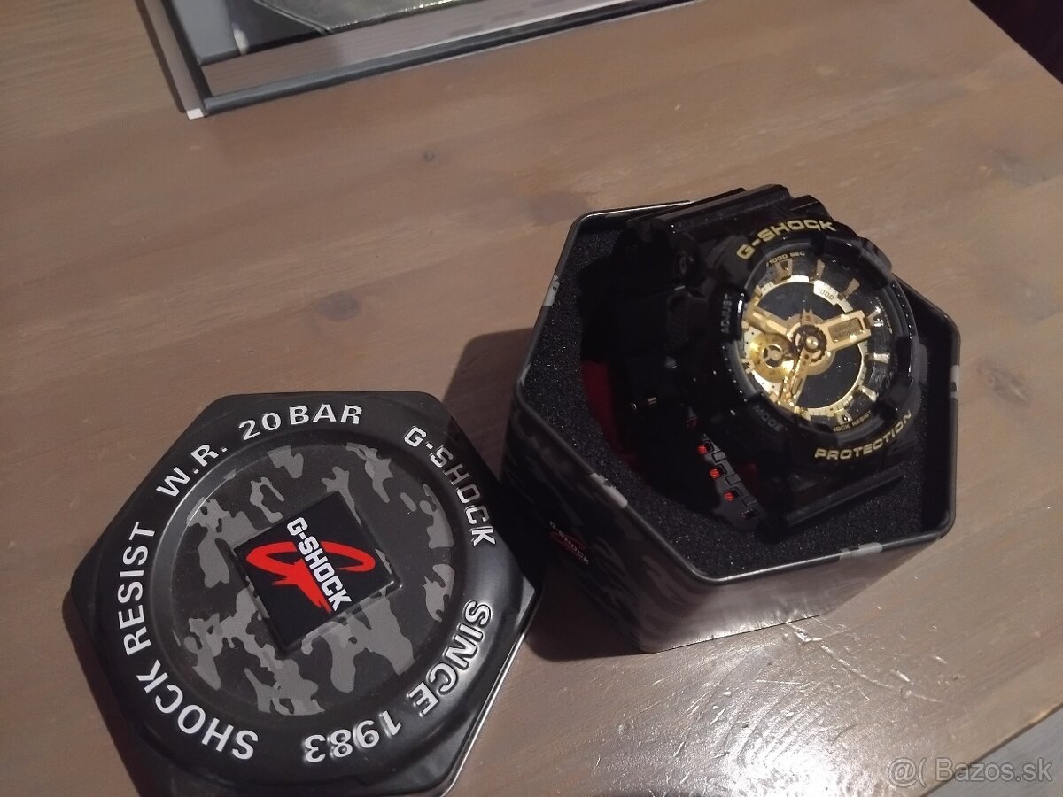 casio g-shock čierno-zlate