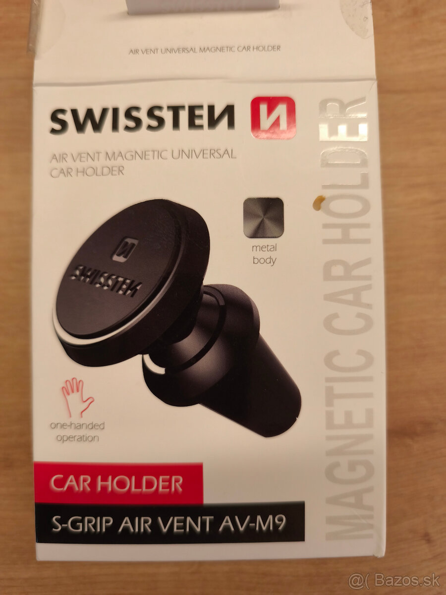 Swissten AV-M9 držiak do vetracej mriežky čierny