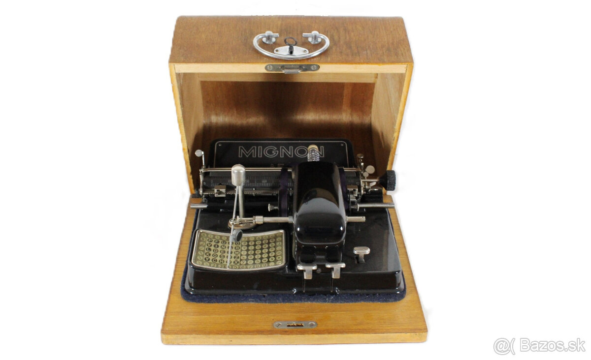 starožitný písací stroj AEG Mignon