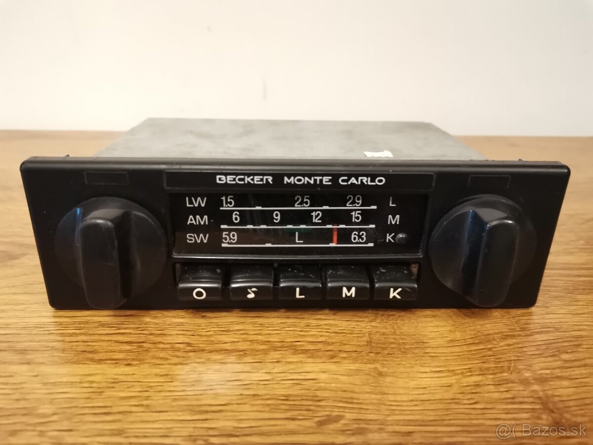 VINTAGE AUTORADIO BECKER MONTE CARLO