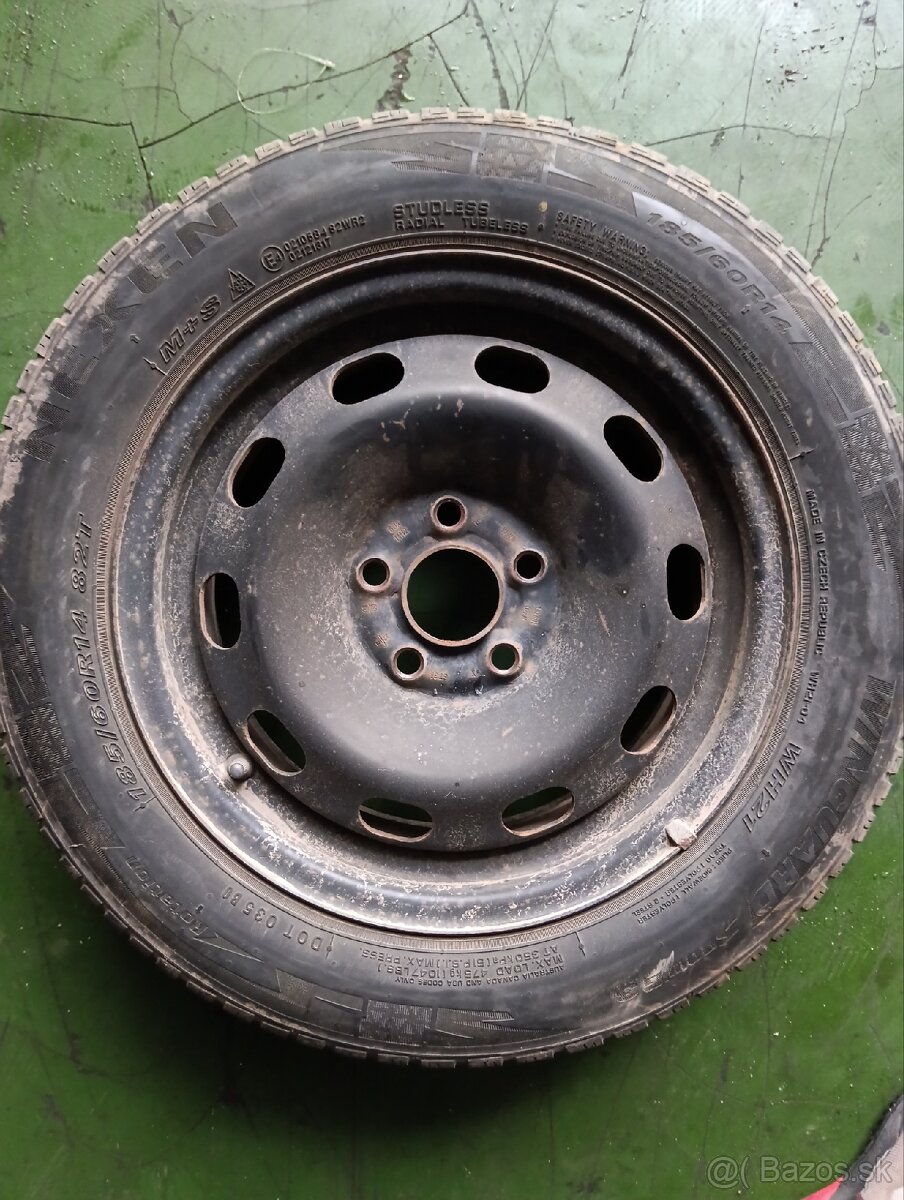5x100 R14 + zimné pneu