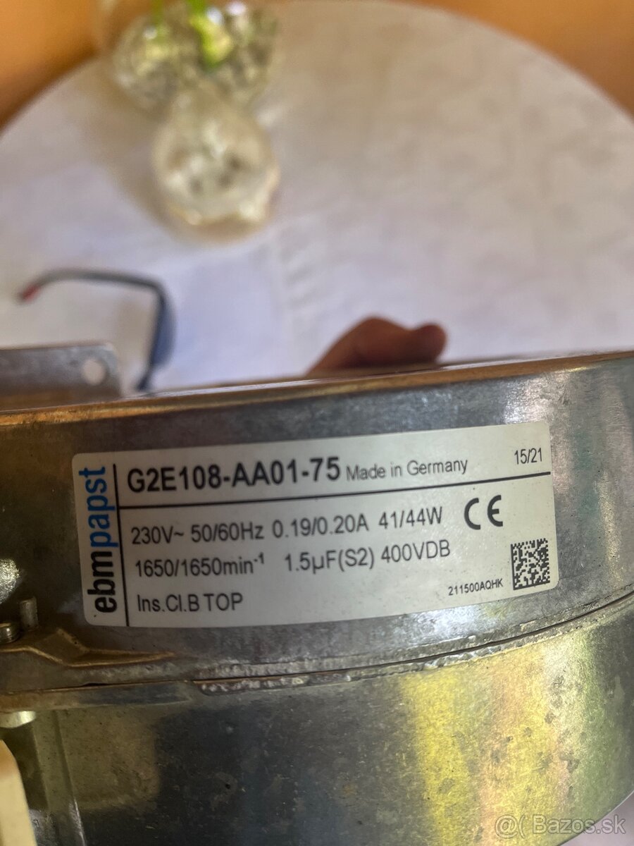 Ventilátor na kotol Vigas