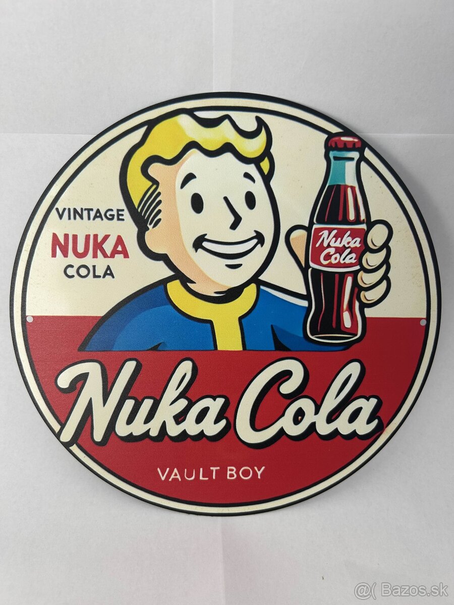 Plechová ceduľka do garáže - Nuka Cola