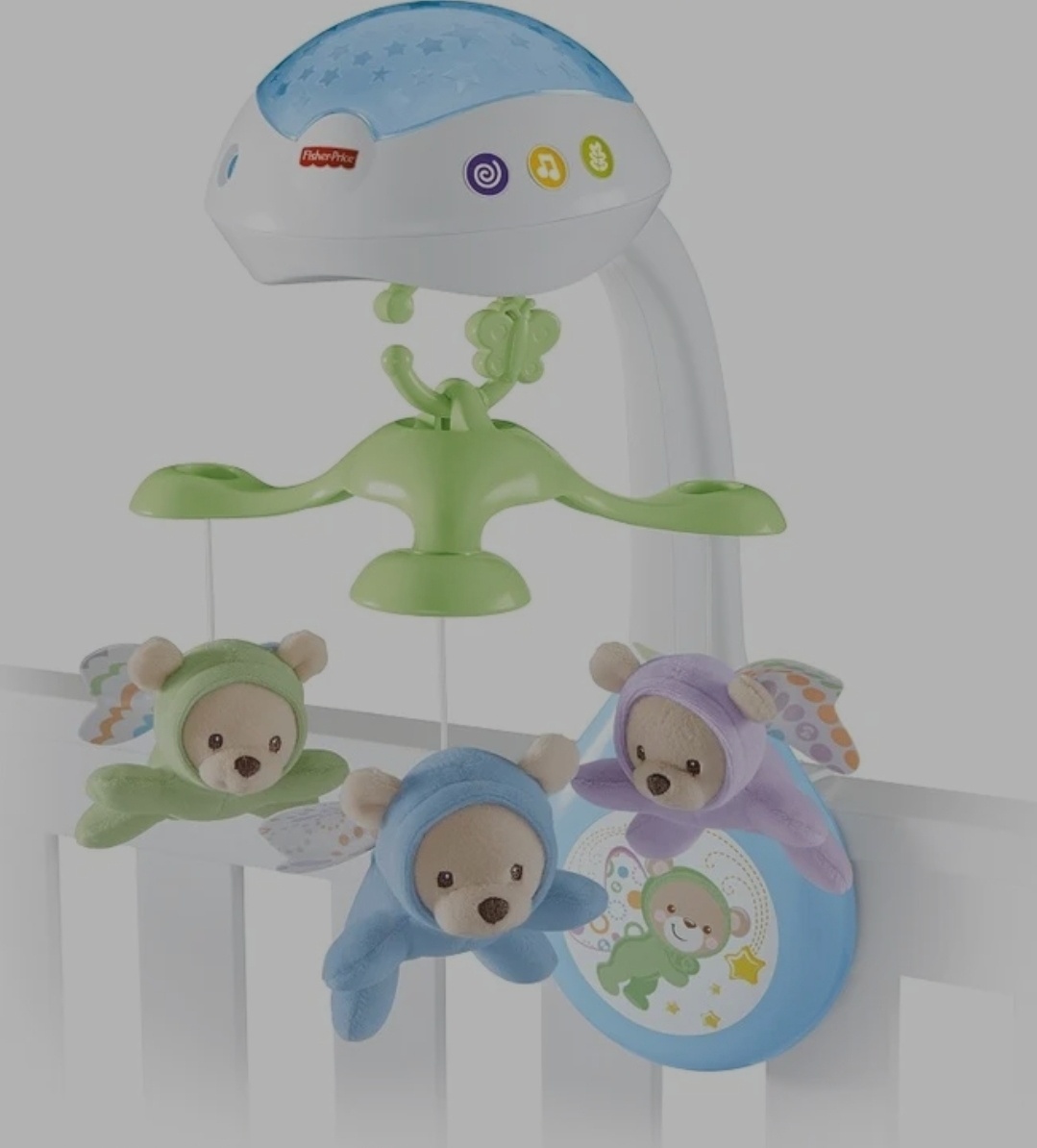 Mattel Fisher Price Kolotoč nad postieľku motýliky