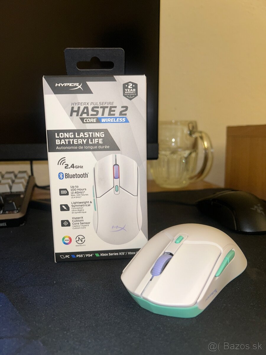 Herná myš HyperX Pulsfire Haste 2 Core Wireless | V ZÁRUKE