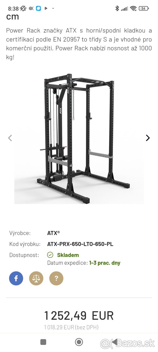 Klietka na drepy + vrchná a spodná kladka + land mile