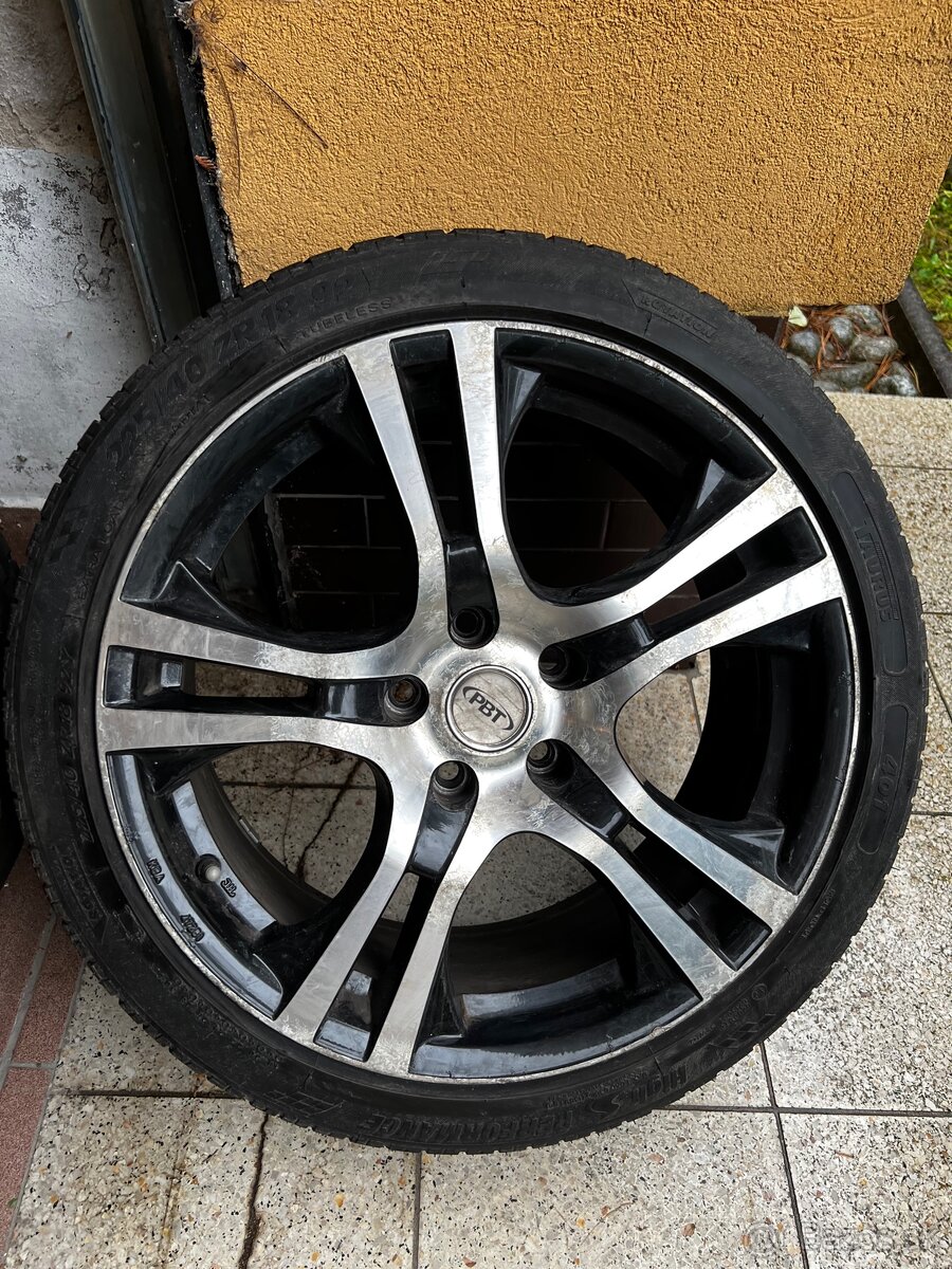 4× disky PBT + letné pneu Taurus 225/40 R18 (18”)