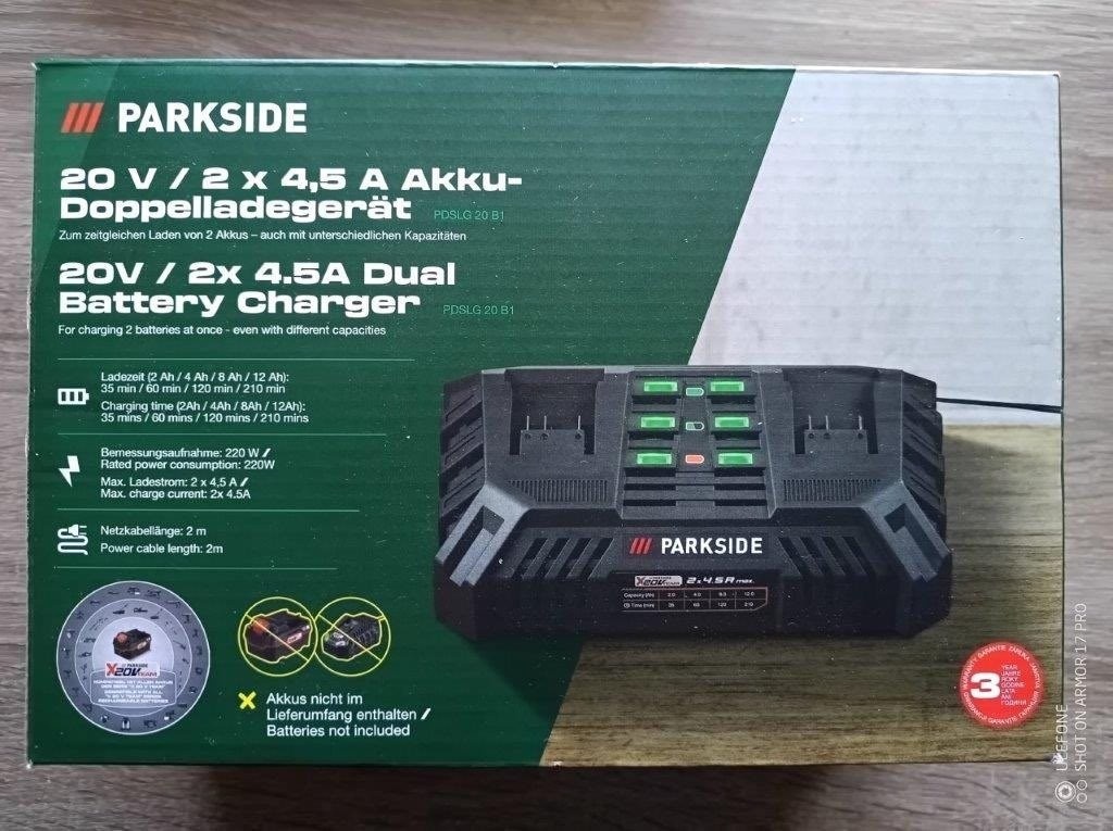 PARKSIDE® Nabíjačky Aku 20 V/ 12A , Dual 4,5A a 2,4A