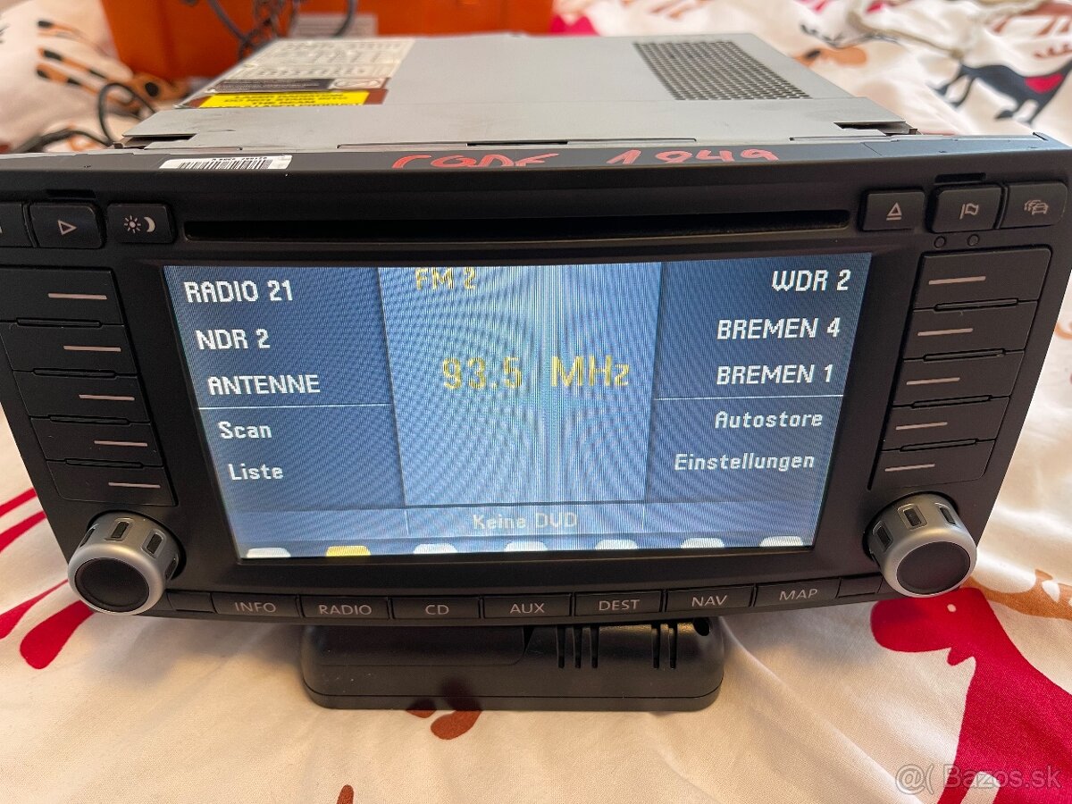 original autoradio navigacia MFD2 multivan t5 touareg