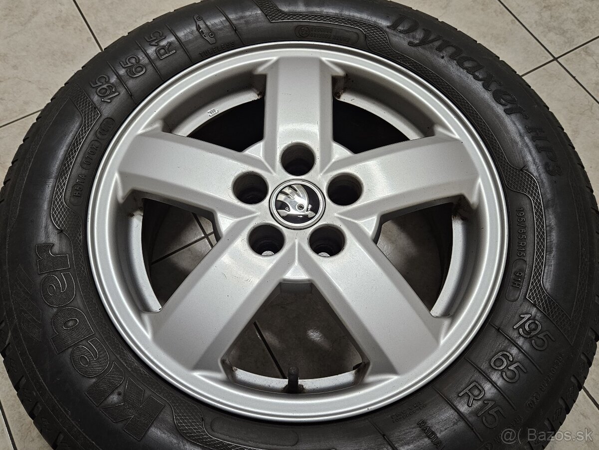 "15" ŠKODA (5x100), letné 90%