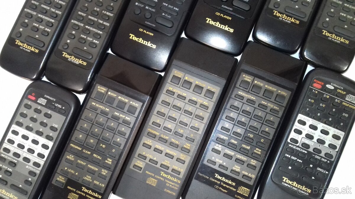 ORIGINALNE dialkove ovladace na CD prehravac TECHNICS, JAPAN