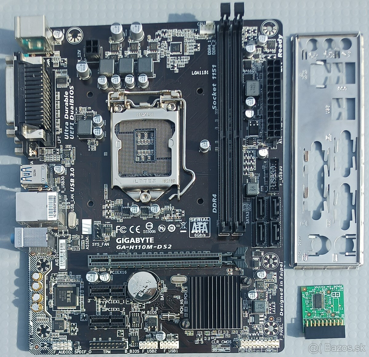 matičná doska Gigabyte GA-H110M-DS2 REV.1.0 + k tomu licenci