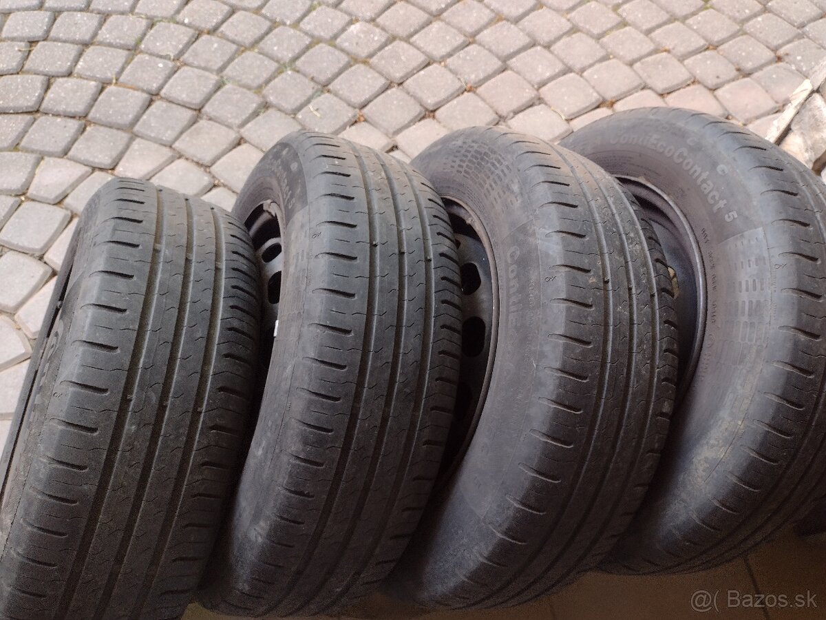 Letná sada 4x108 R14 + 175/65 R14 pneu.