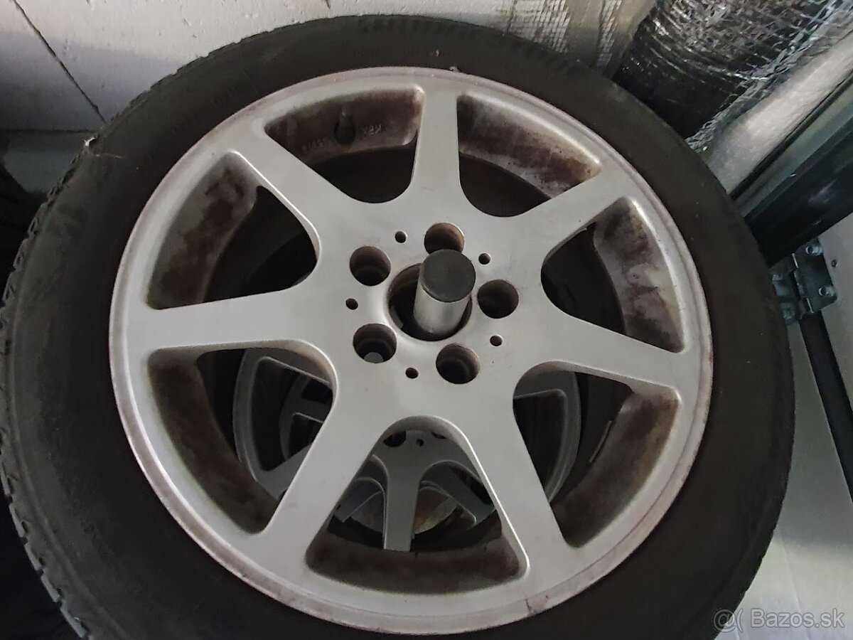 Hliníkové disky R15 + 195 / 50 Letné pneu Bridgestone