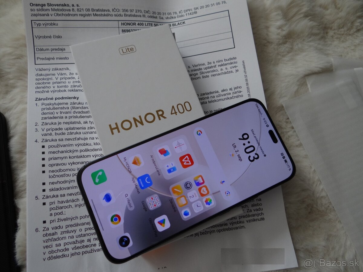 HONOR 400 Lite / komplet prislusenstvo / zaruka ...