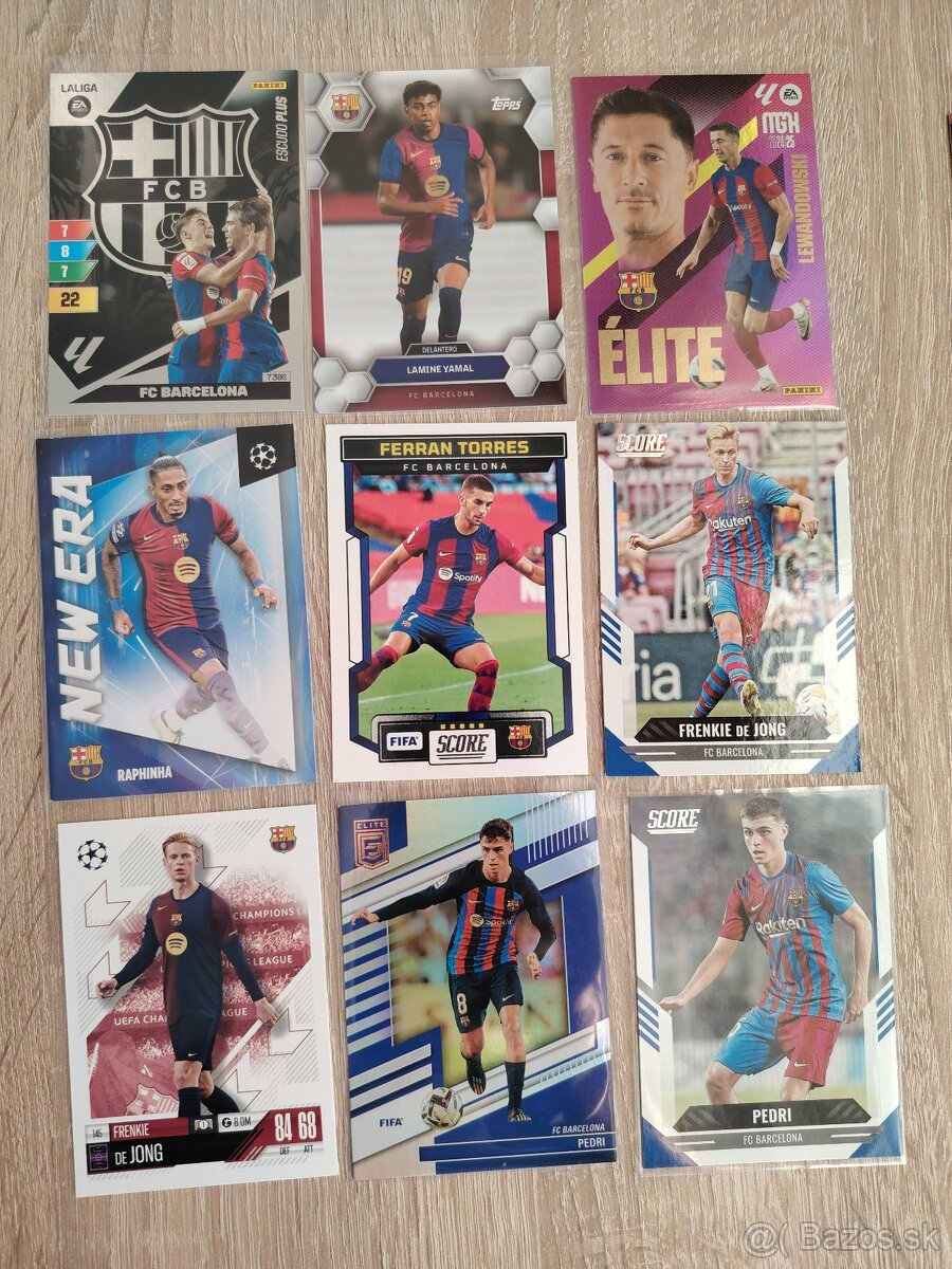 FC Barcelona - futbalové kartičky