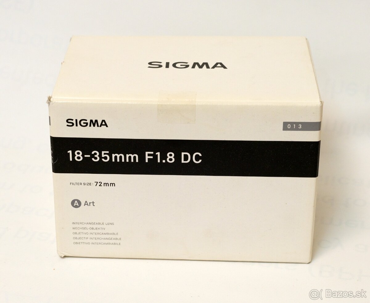 REZERVOVANE - Sigma 18–35mm f/1.8 DC HSM ART Canon