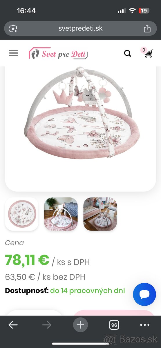 Hracia podložka pre rozvoj dieťatka