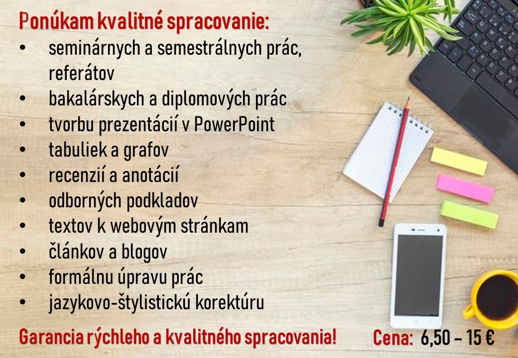 Písanie odborných textov a úprava prác