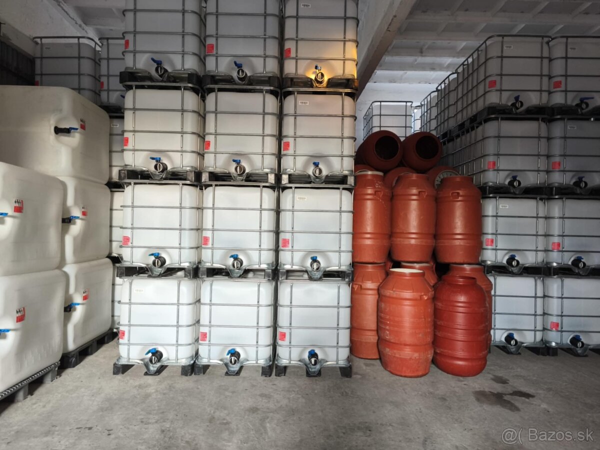 Plastove sudy 75l,220l ibc nadrze 600l,800l,1000l.