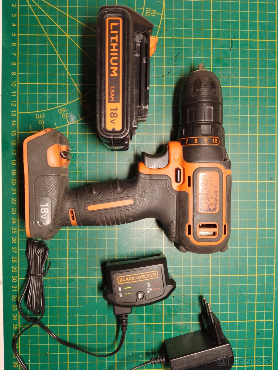 Aku vŕtačka black Decker 18v