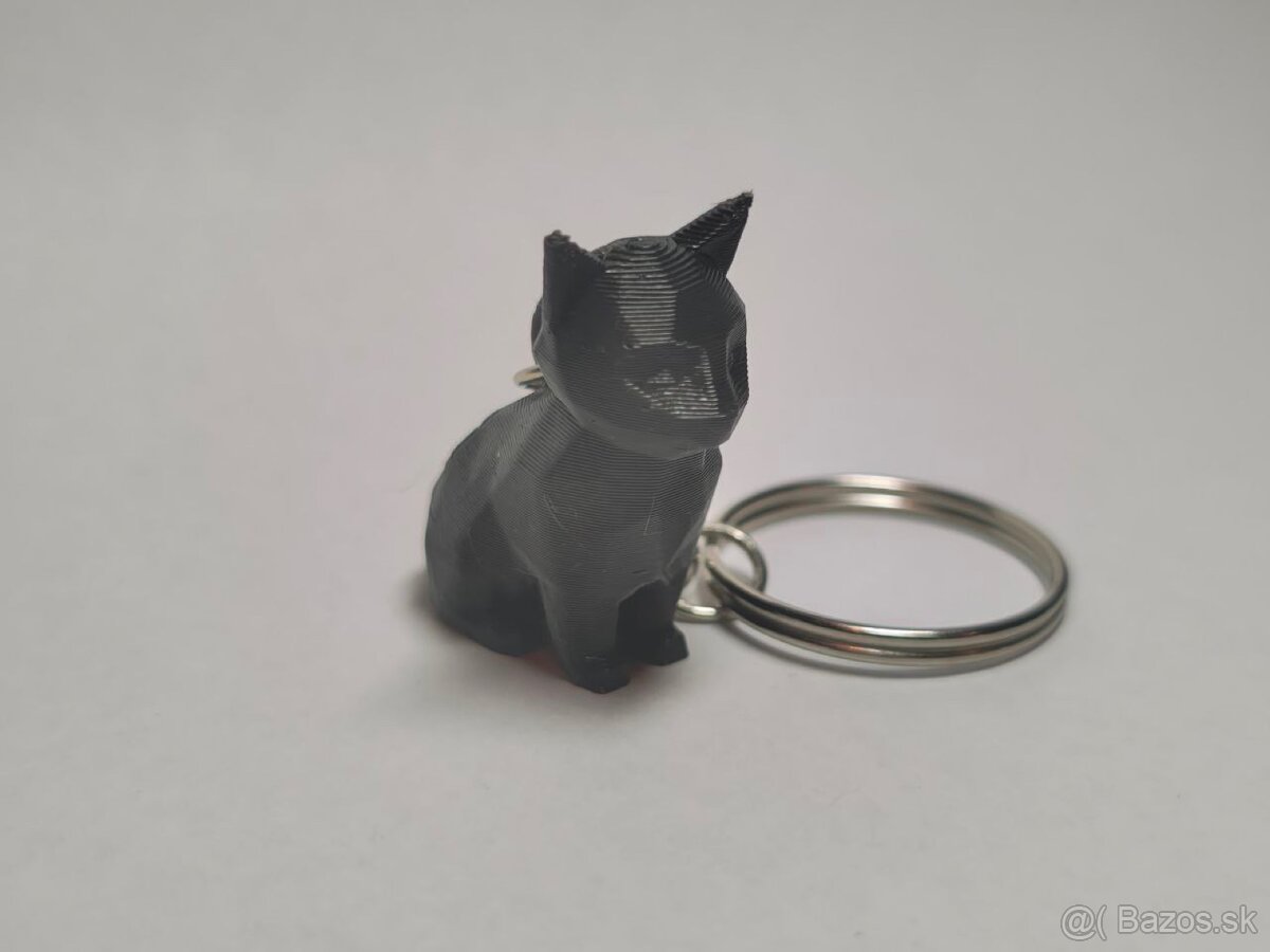 Mačka – 3D tlačený prívesok