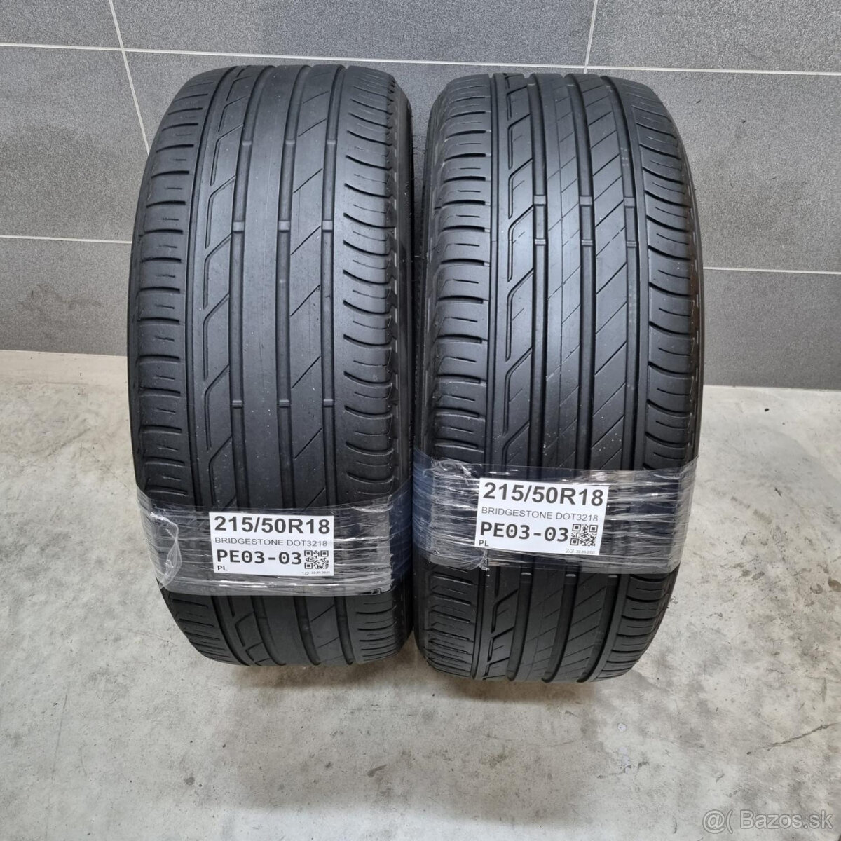 Letné pneumatiky 215/50 R18 BRIDGESTONE DOT3218