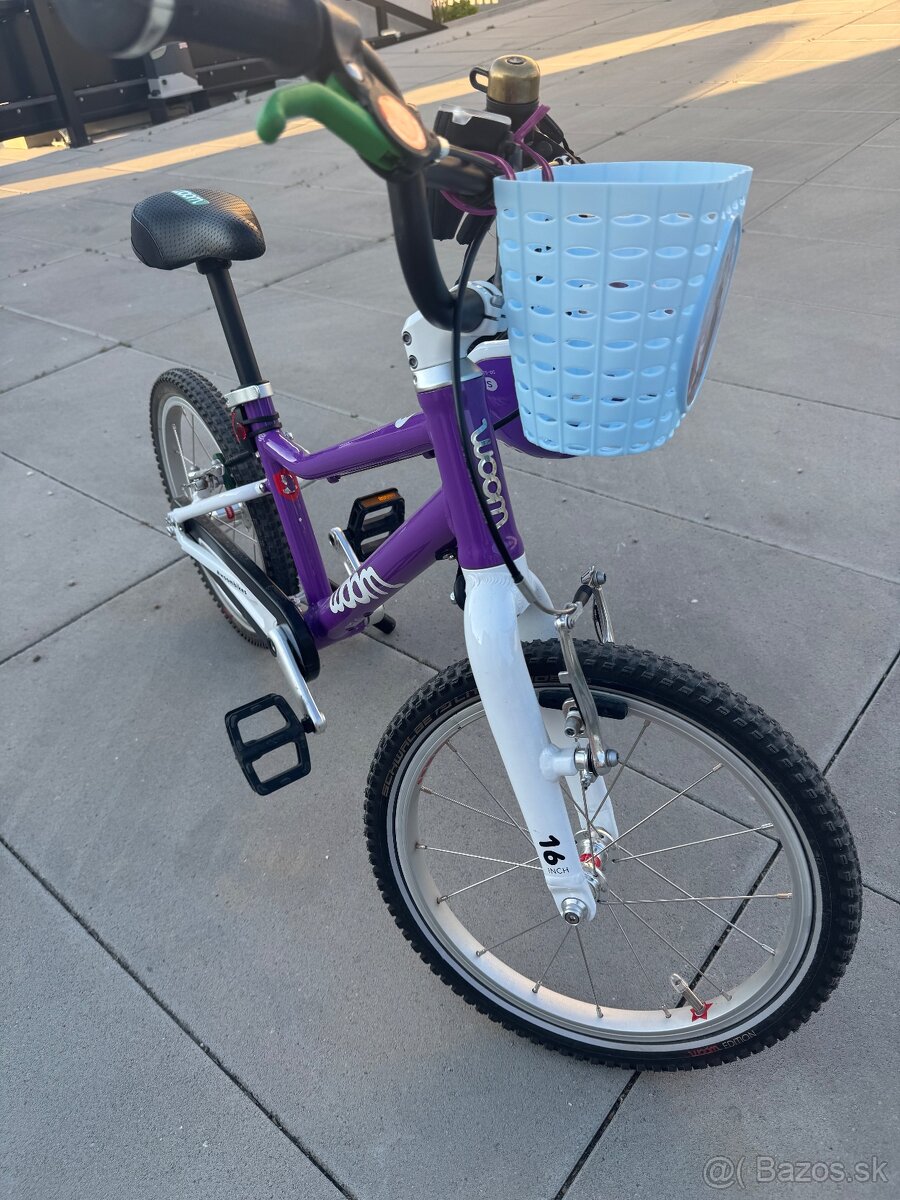 Predám detský bicykel Woom 3 16”, v záruke