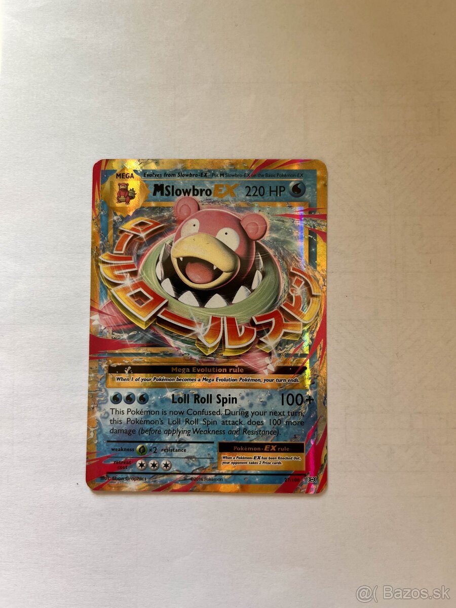 Pokémon karta - M Slowbro Ex 27/108