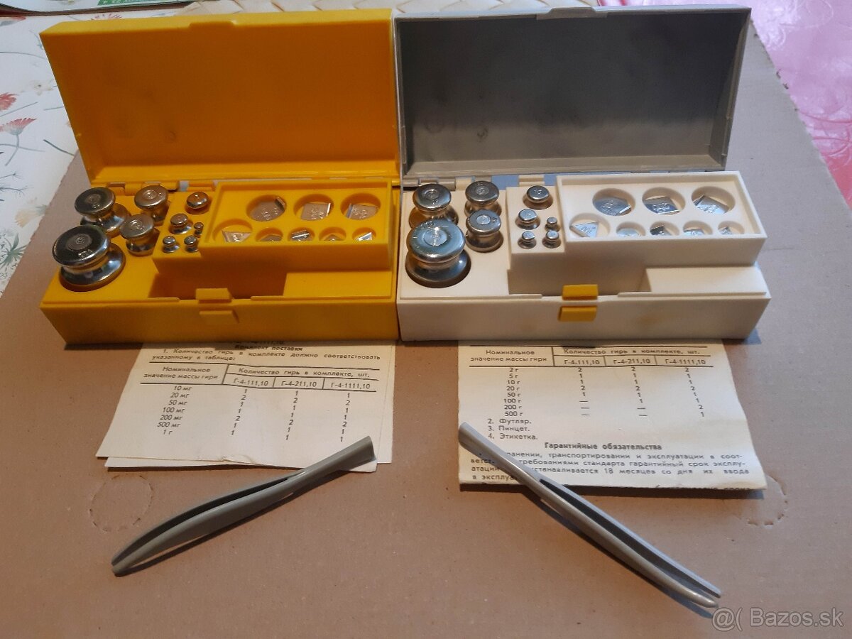 Kalibračné závažia 2ks