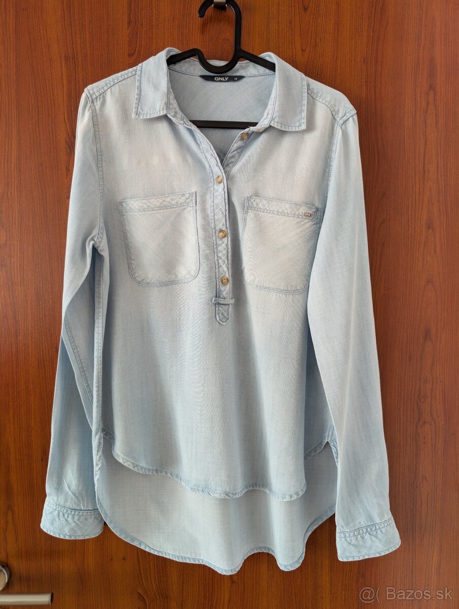 ONLY rifľová (jeans)košeľa