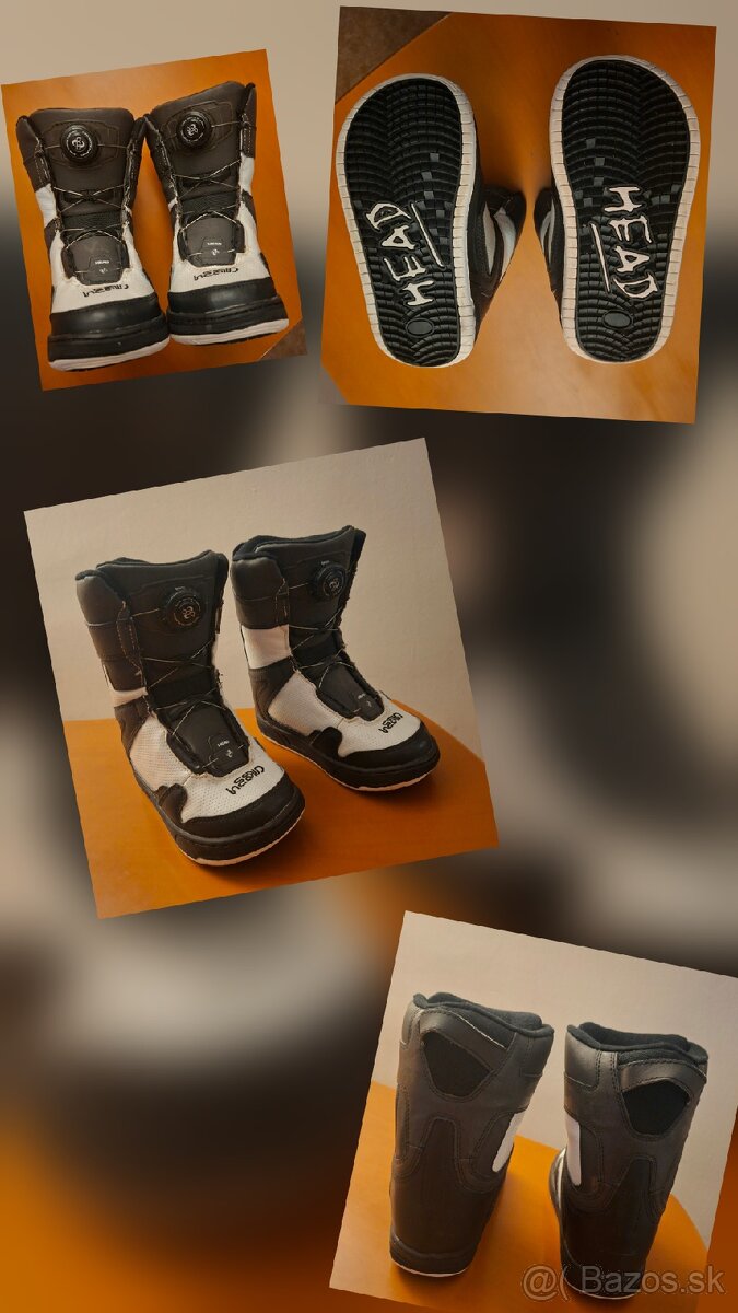 Snowboard topanky detské 21cm HEAD