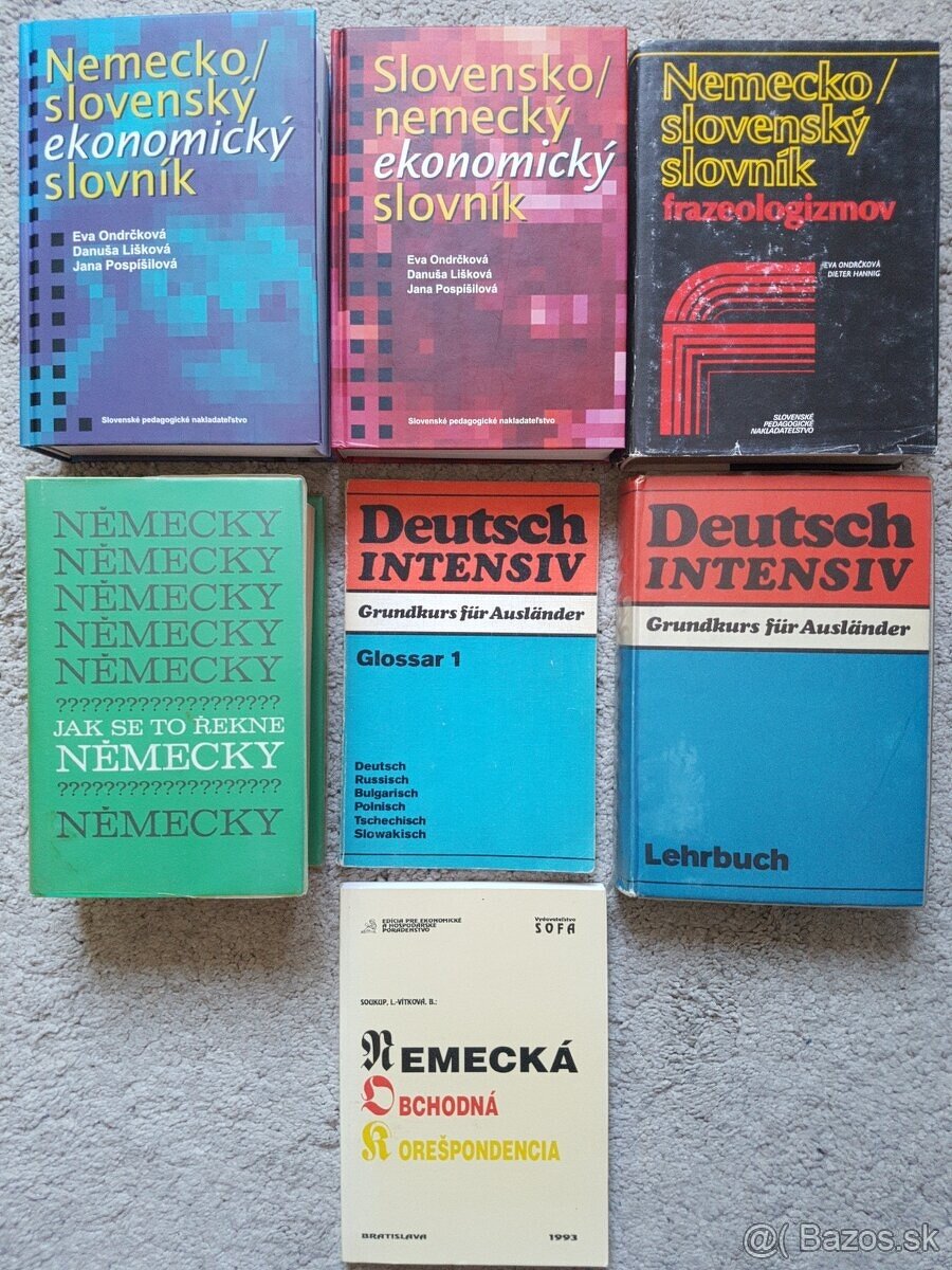 Nemecké špecializované slovníky a učebnice