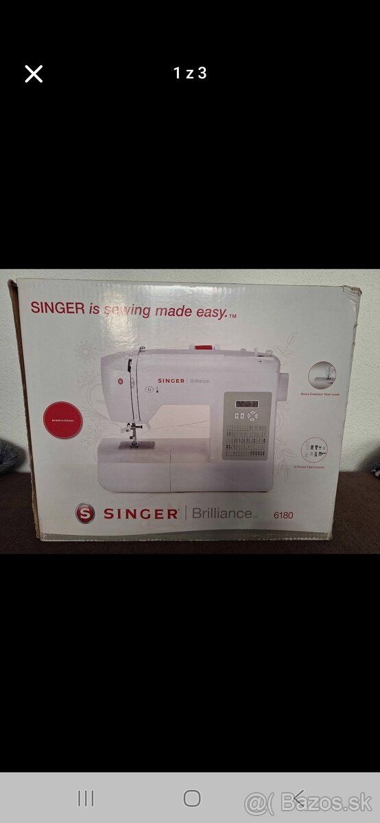 Programovateľný šijací stroj Singer Brilliance
