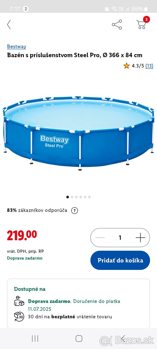 Bazen bestway steel pro