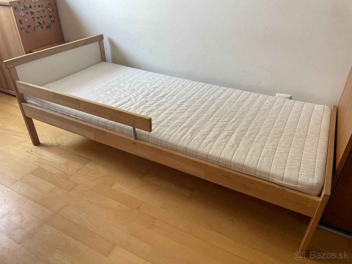 Detská posteľ IKEA 160x70cm s roštom a matracom