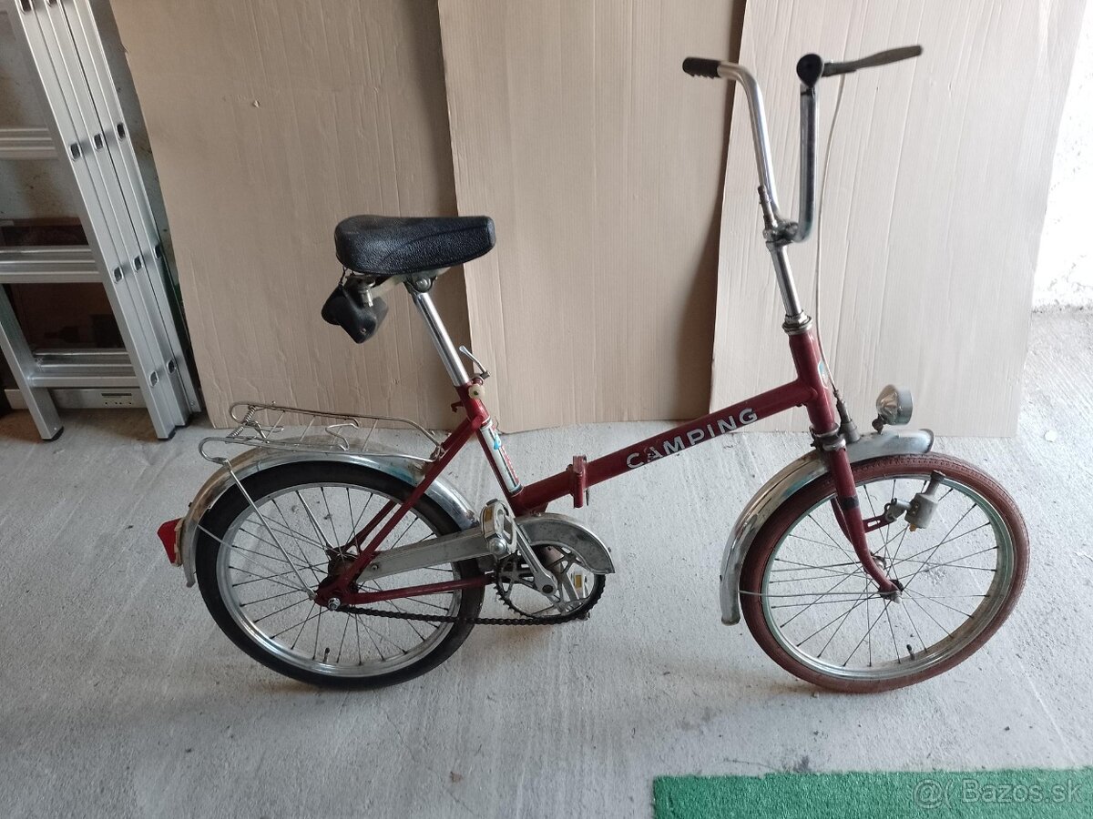 Retro bicykel CAMPING - skladačka