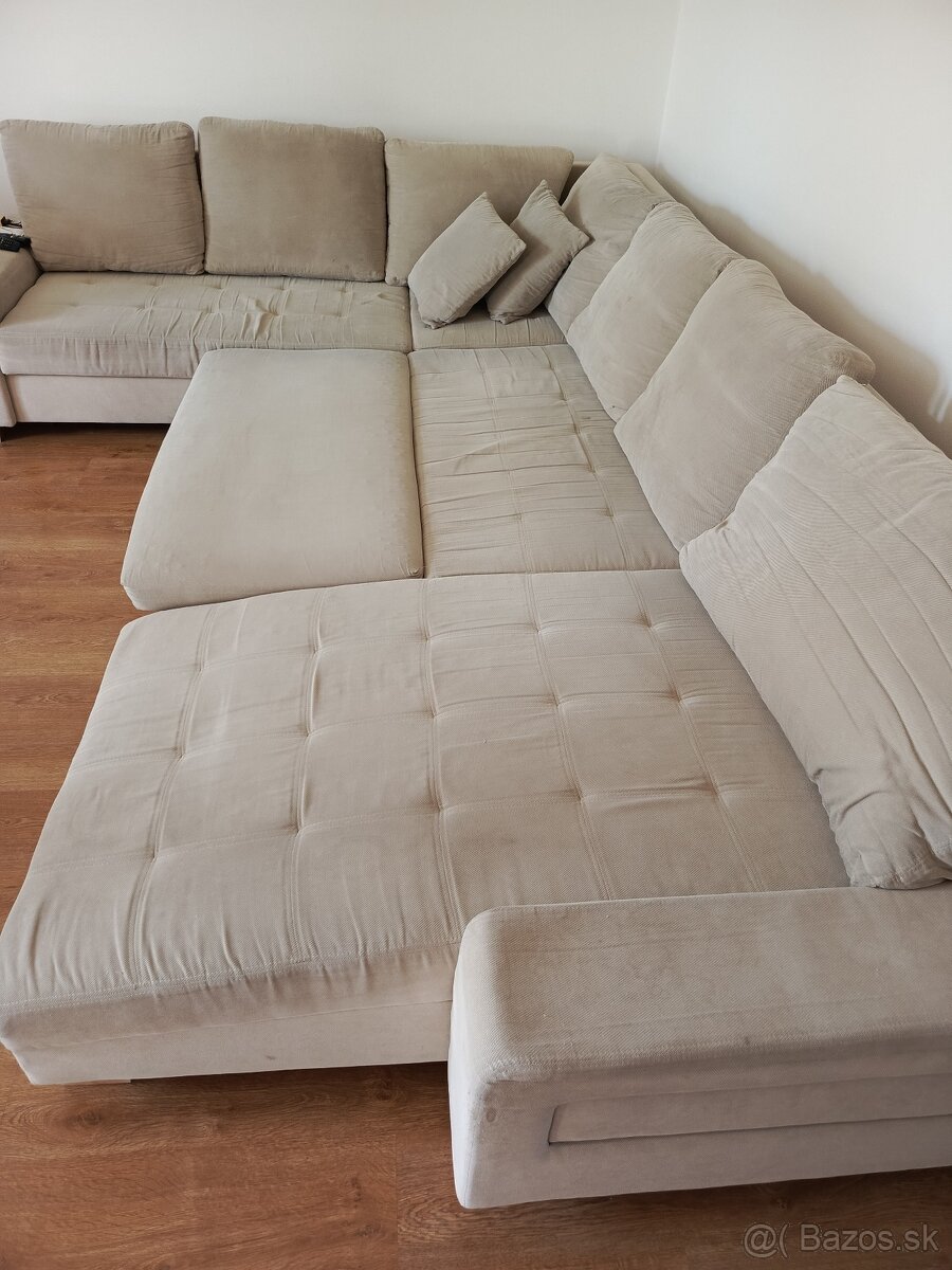 Predám veľkú rozkladaciu sedačku U - čko