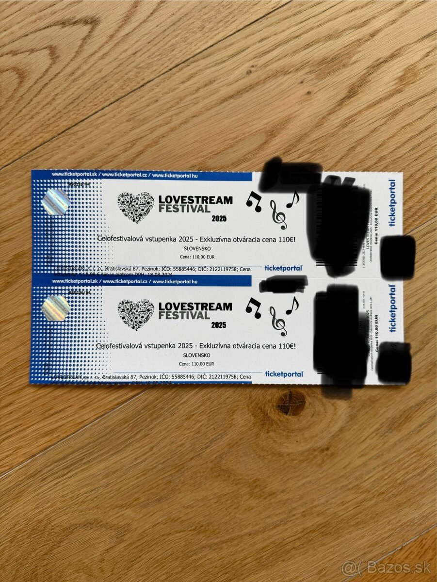 3 dňové vstupenky na Lovestream
