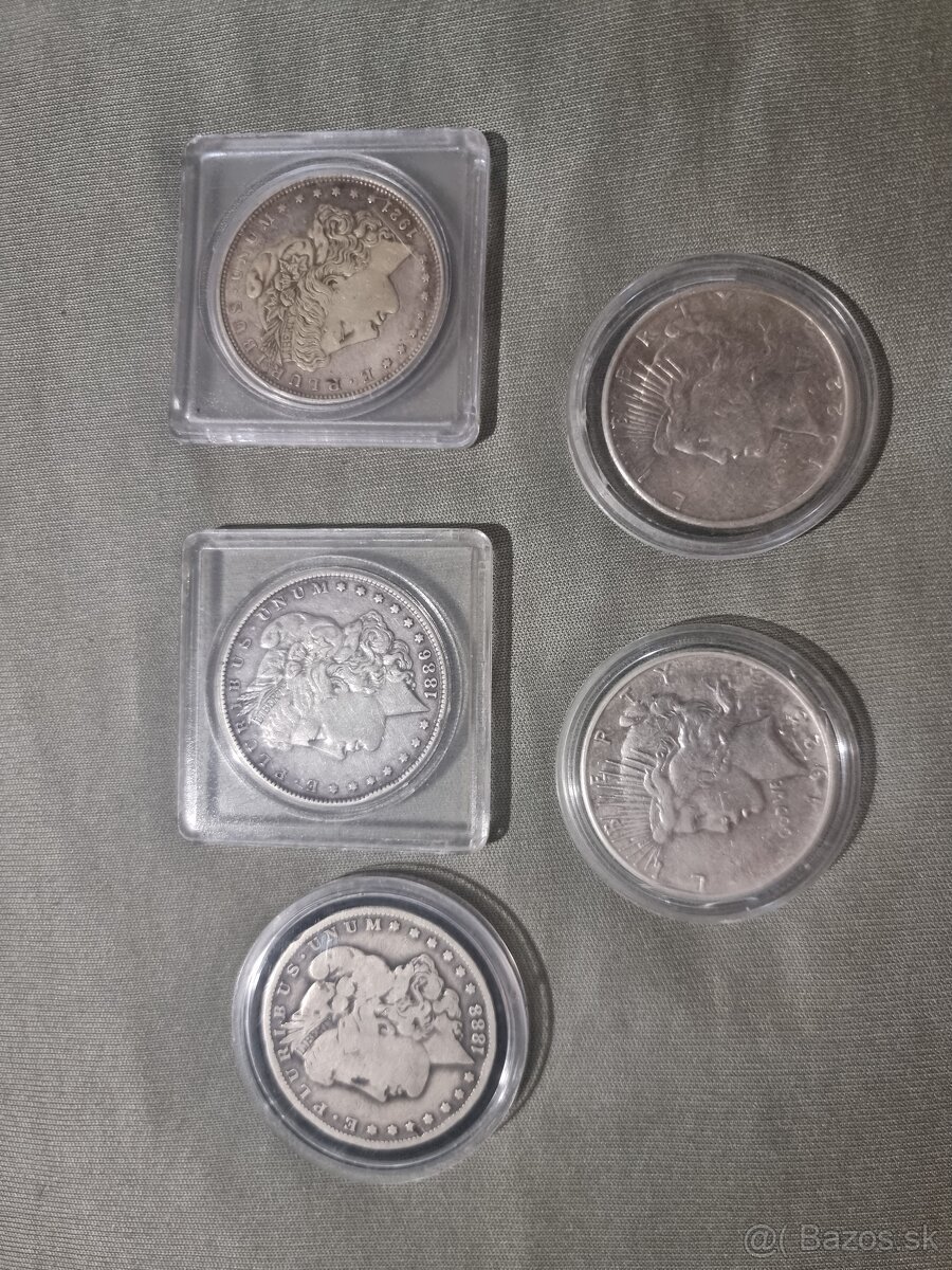 Investičné striebro Morgan Piece dollar