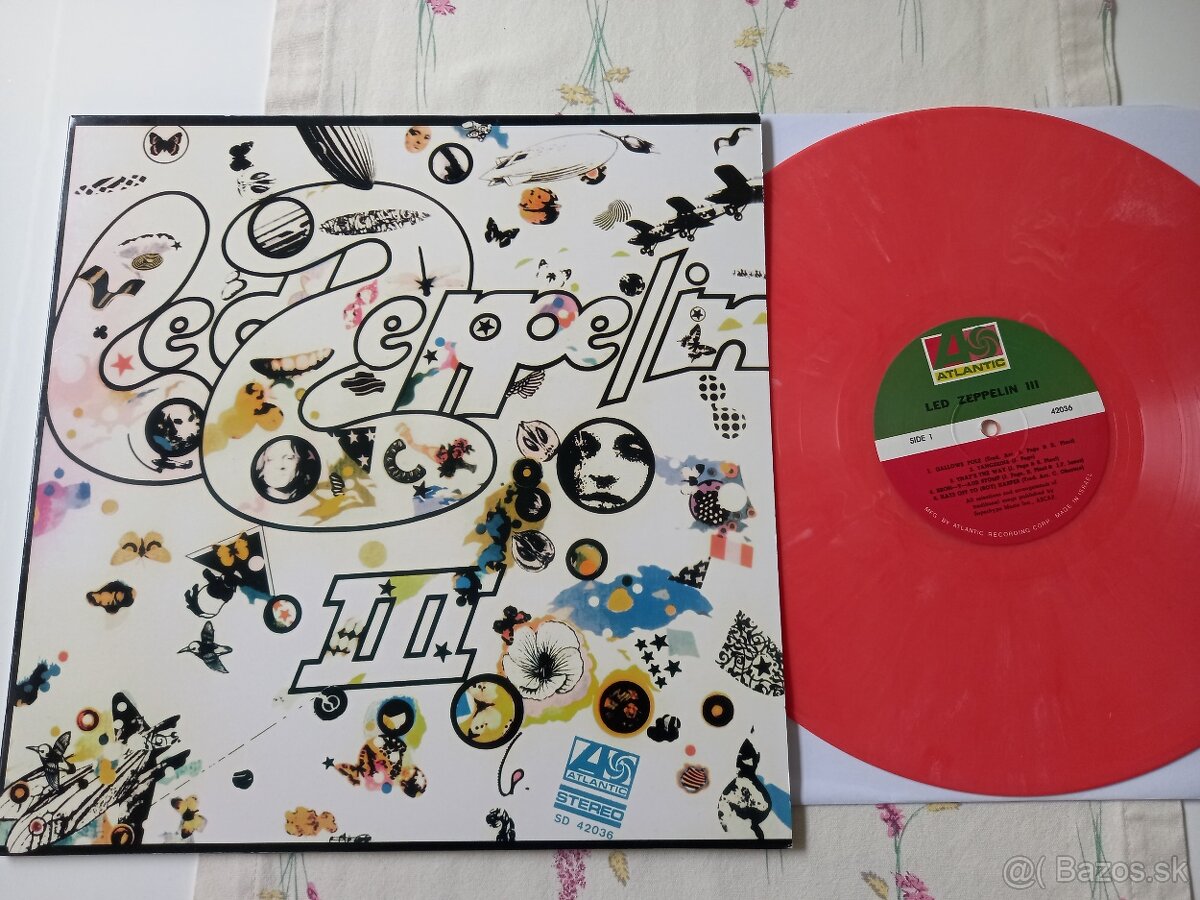 LED ZEPPELIN “III” / Atlantic/ oranzovy vinyl,sucasne vydani