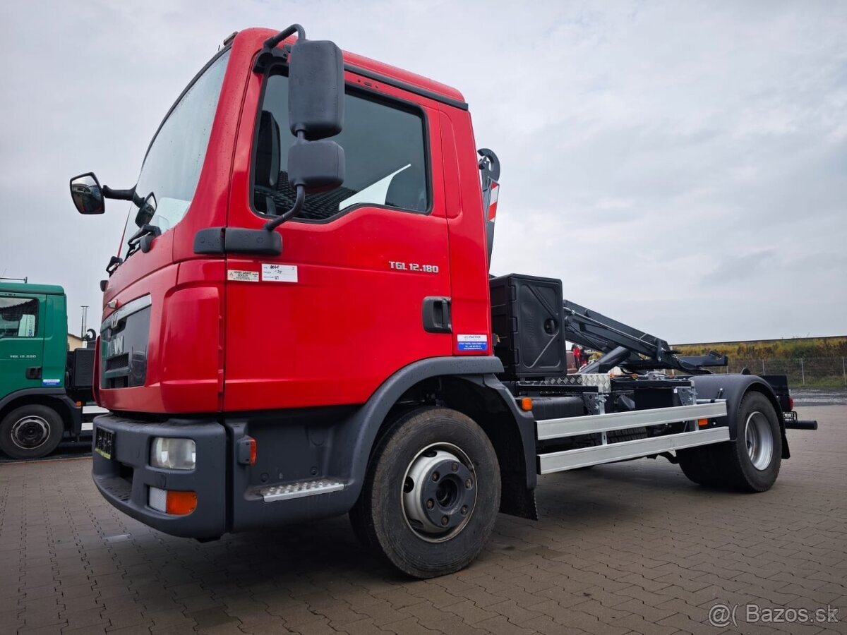 MAN TGL 12.180, NOVÝ 6t hákový nosič kontejnerů