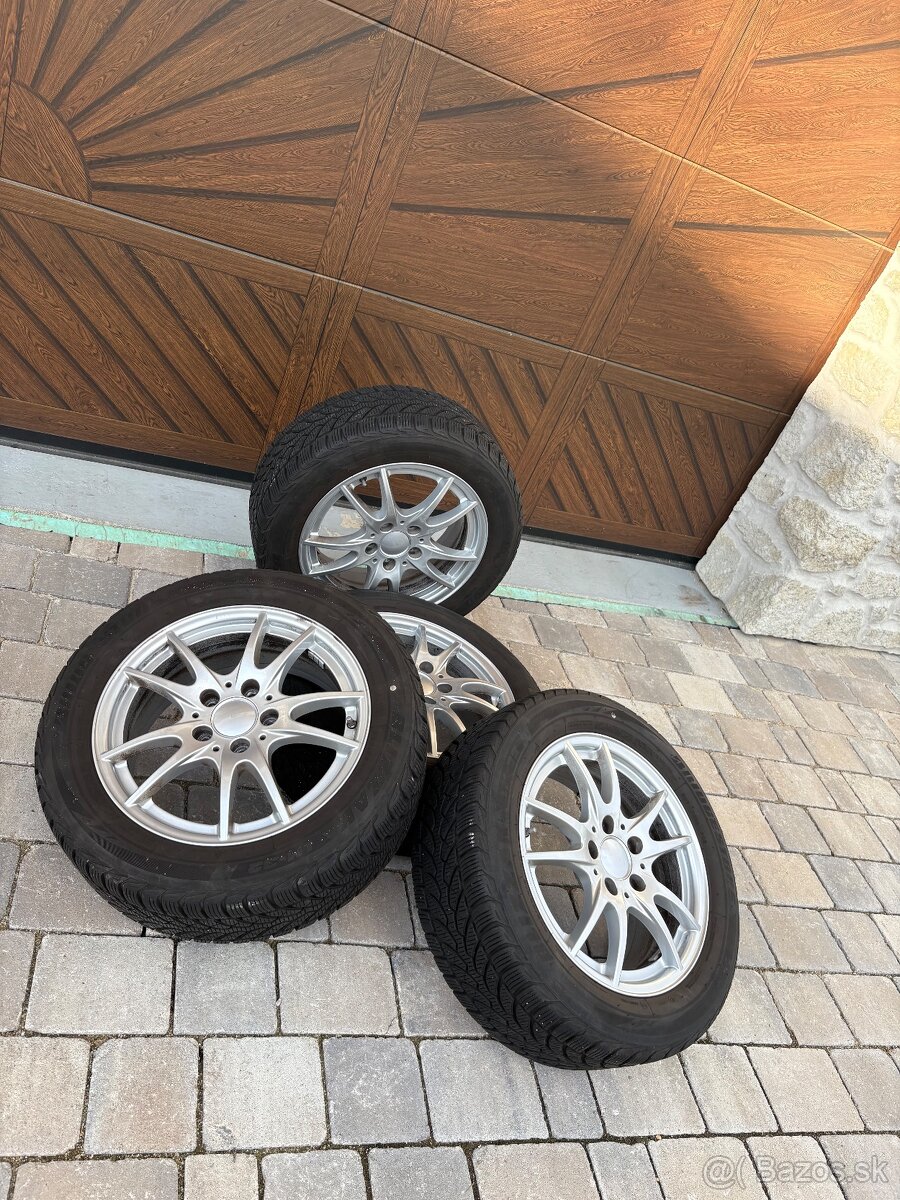Predám zimné gumy na hliníkových diskoch R 16