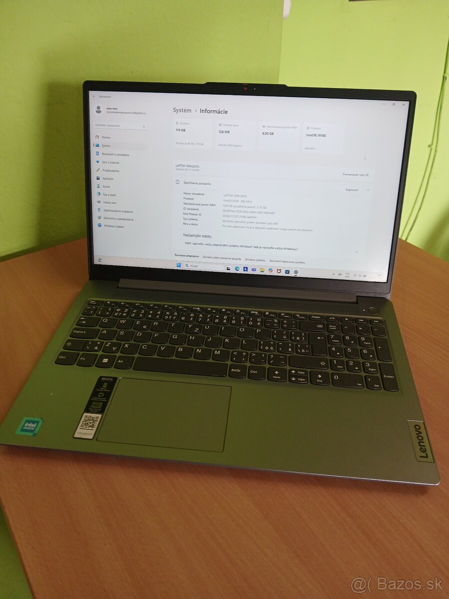 Notebook Lenovo IdeaPad Slim 3