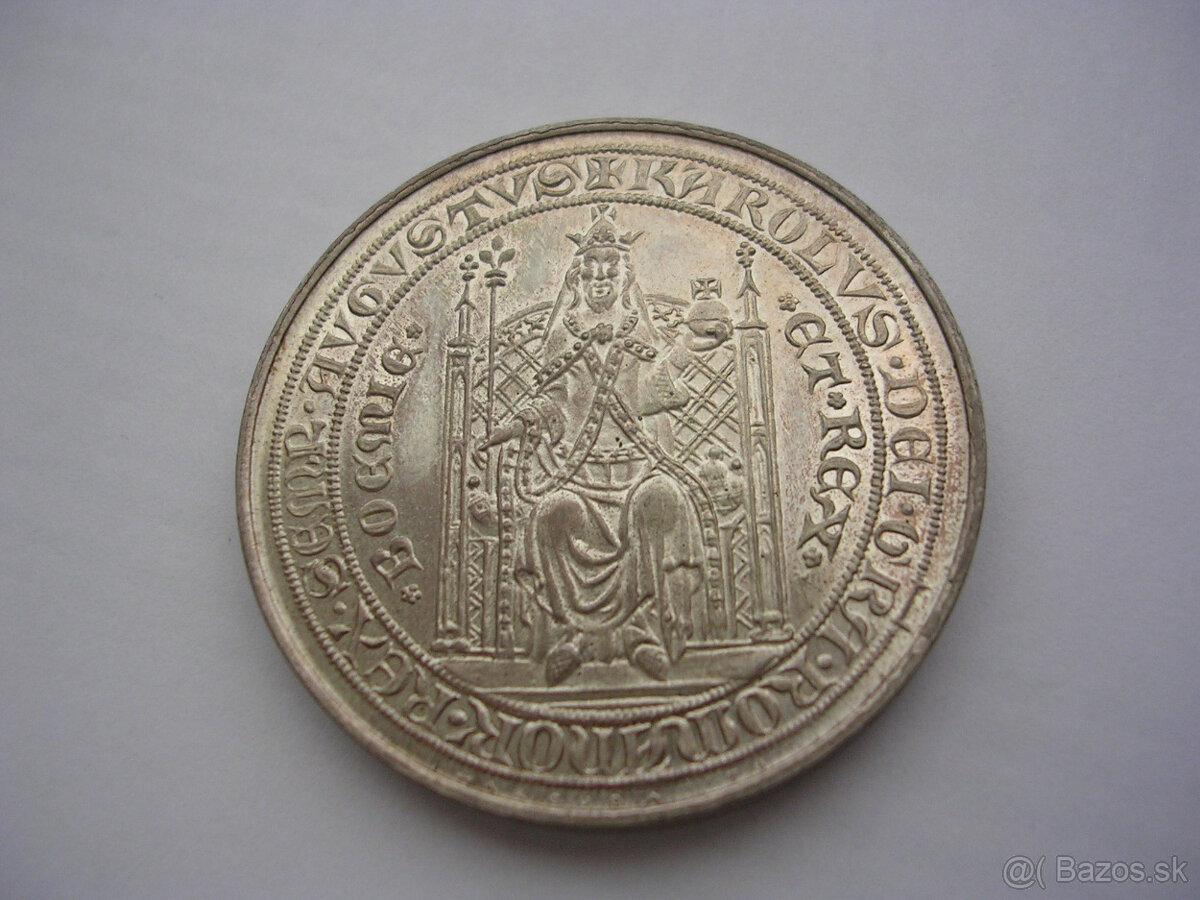 Ag medaila 2 dukát Karel IV. - návrh Jiří HARCUBA 1978